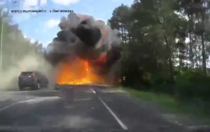 Un choque causa una gran explosión mortal