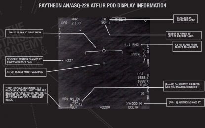 El impactante momento en que un piloto de EE.UU. observa un OVNI