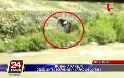 VIDEO: Roban a una pareja mientras mantenía relaciones sexuales cerca de un río en Perú